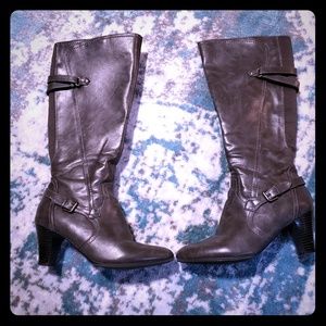 Life Stride knee high gray boots